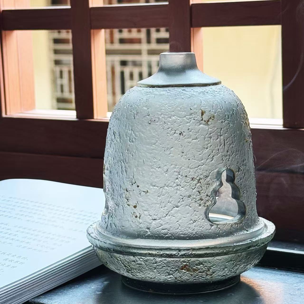 Gray Incense Burner/Stone Stand