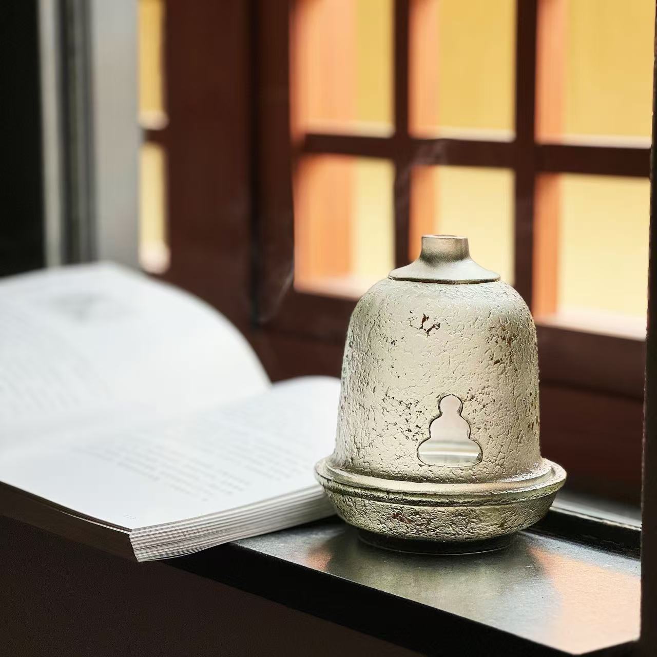 Gray Incense Burner/Stone Stand