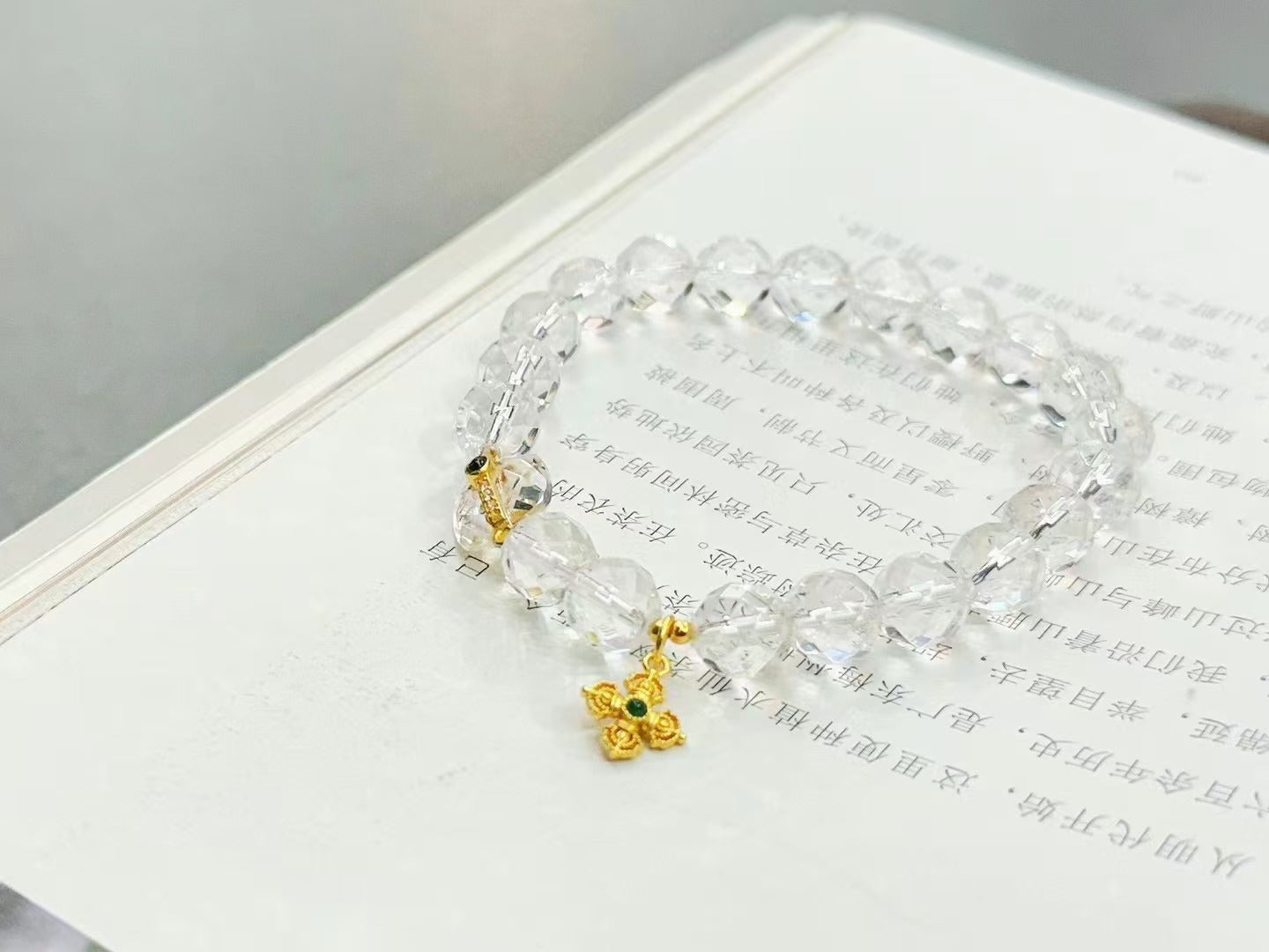 White crystal bracelet