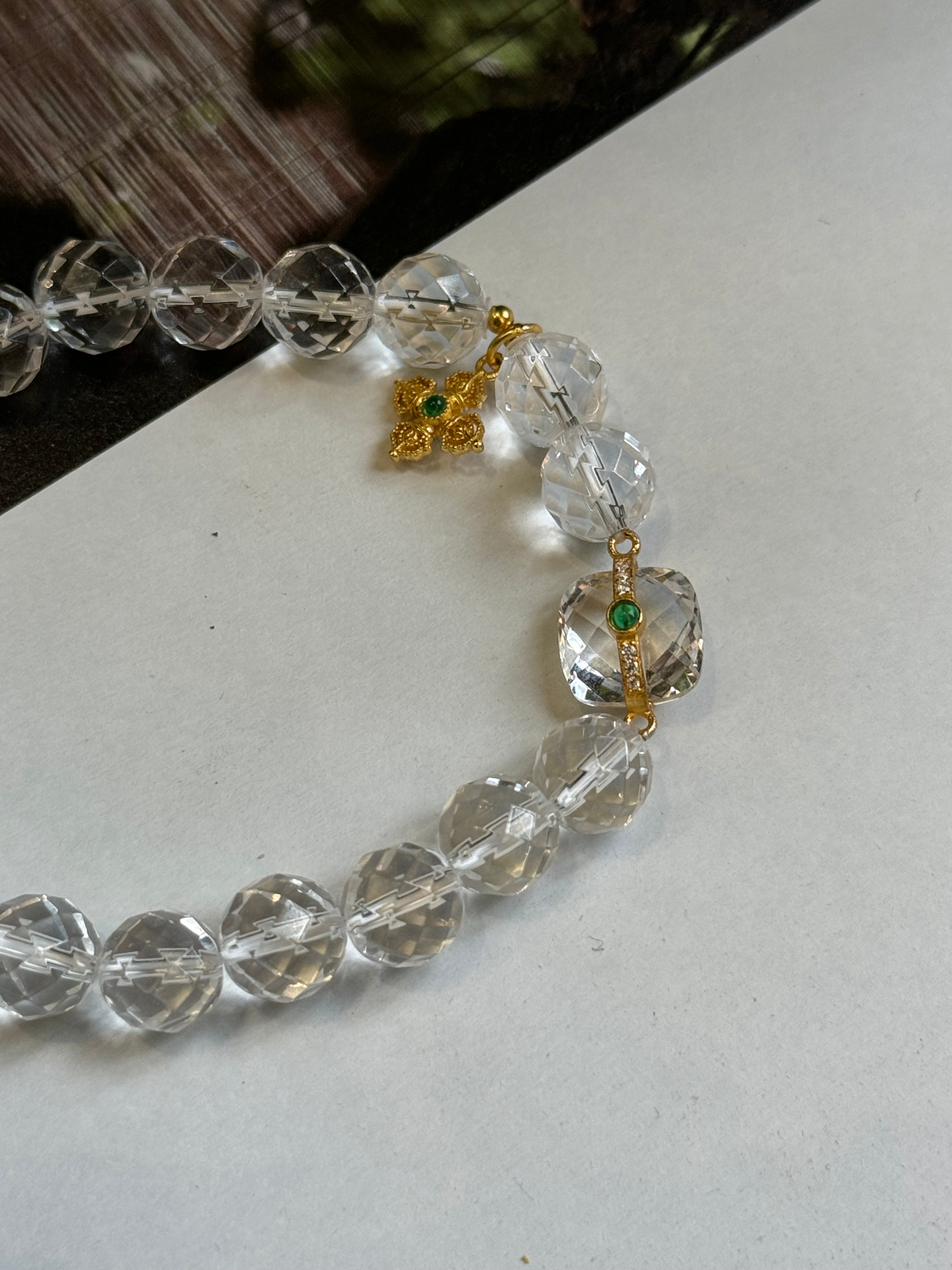 White crystal bracelet