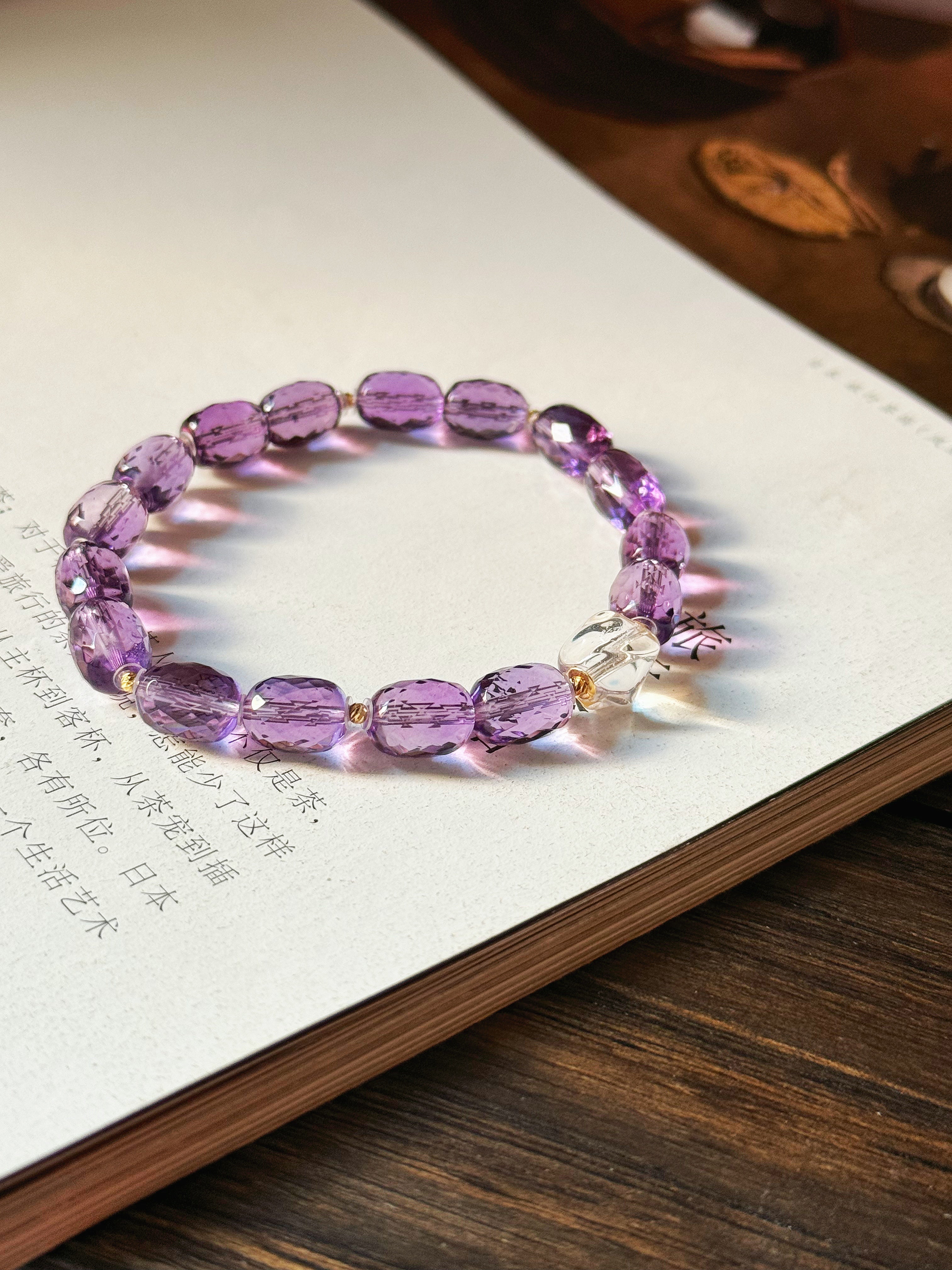 18k amethyst bracelet