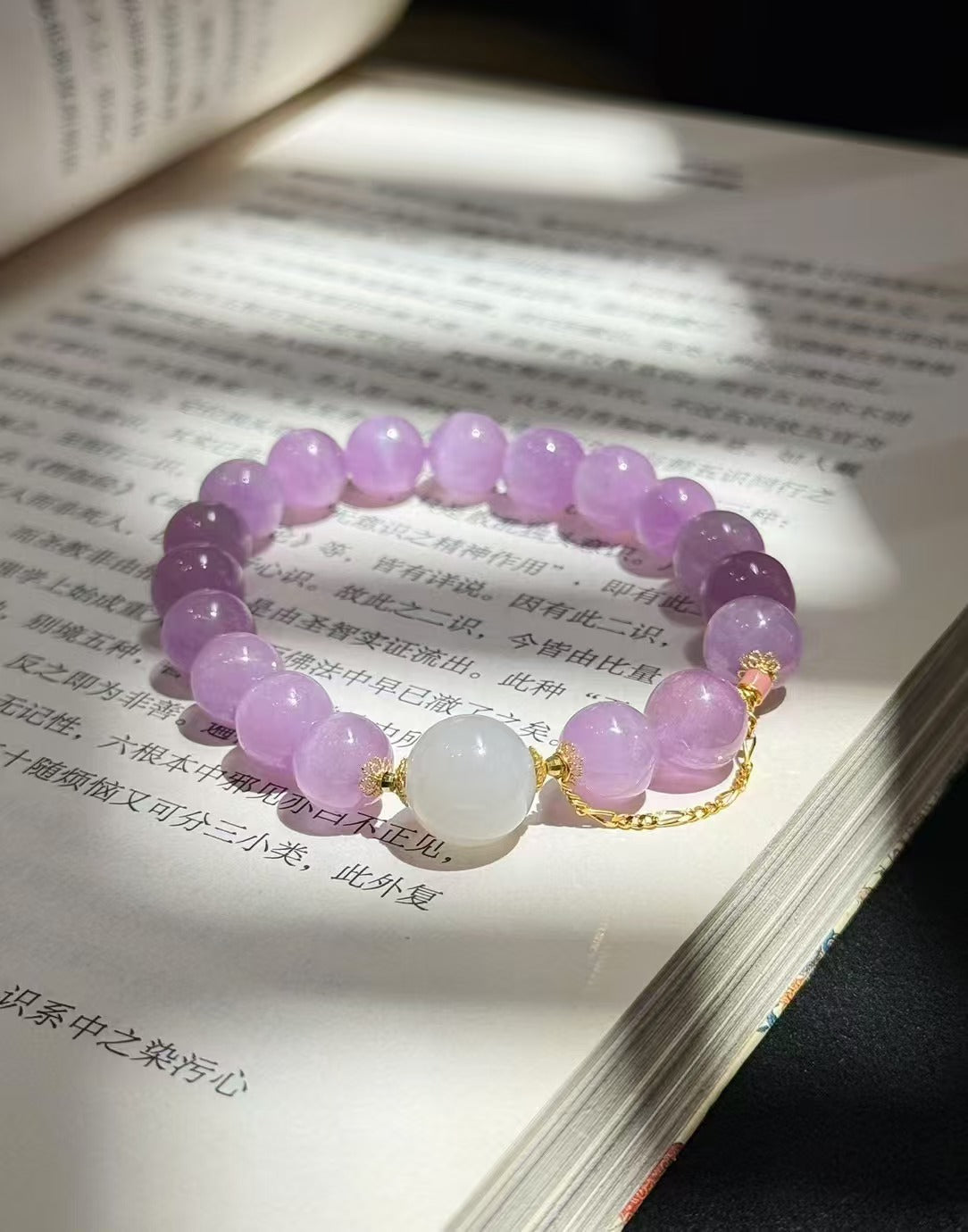 18k purple kunzite bracelet