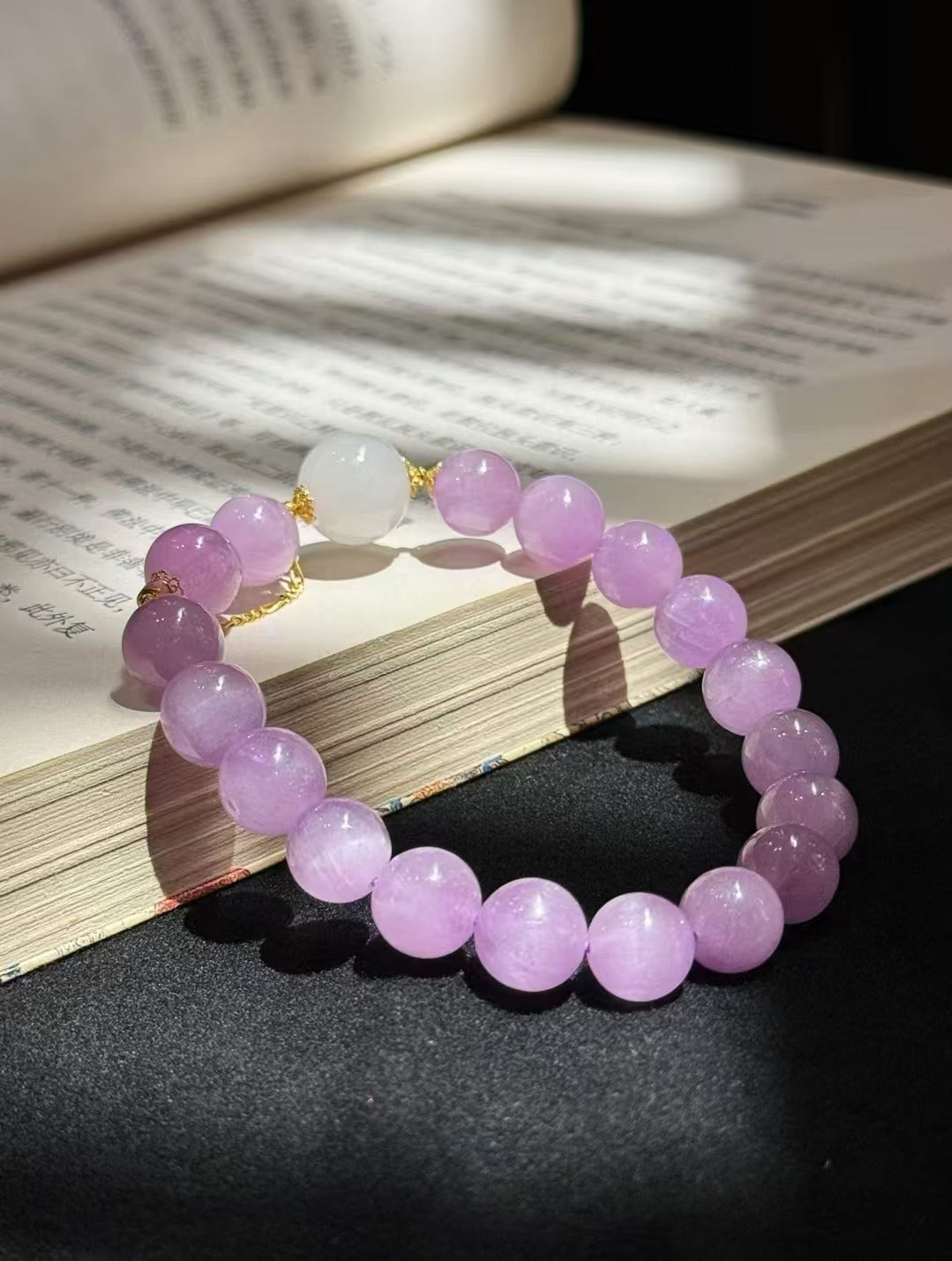 18k purple kunzite bracelet