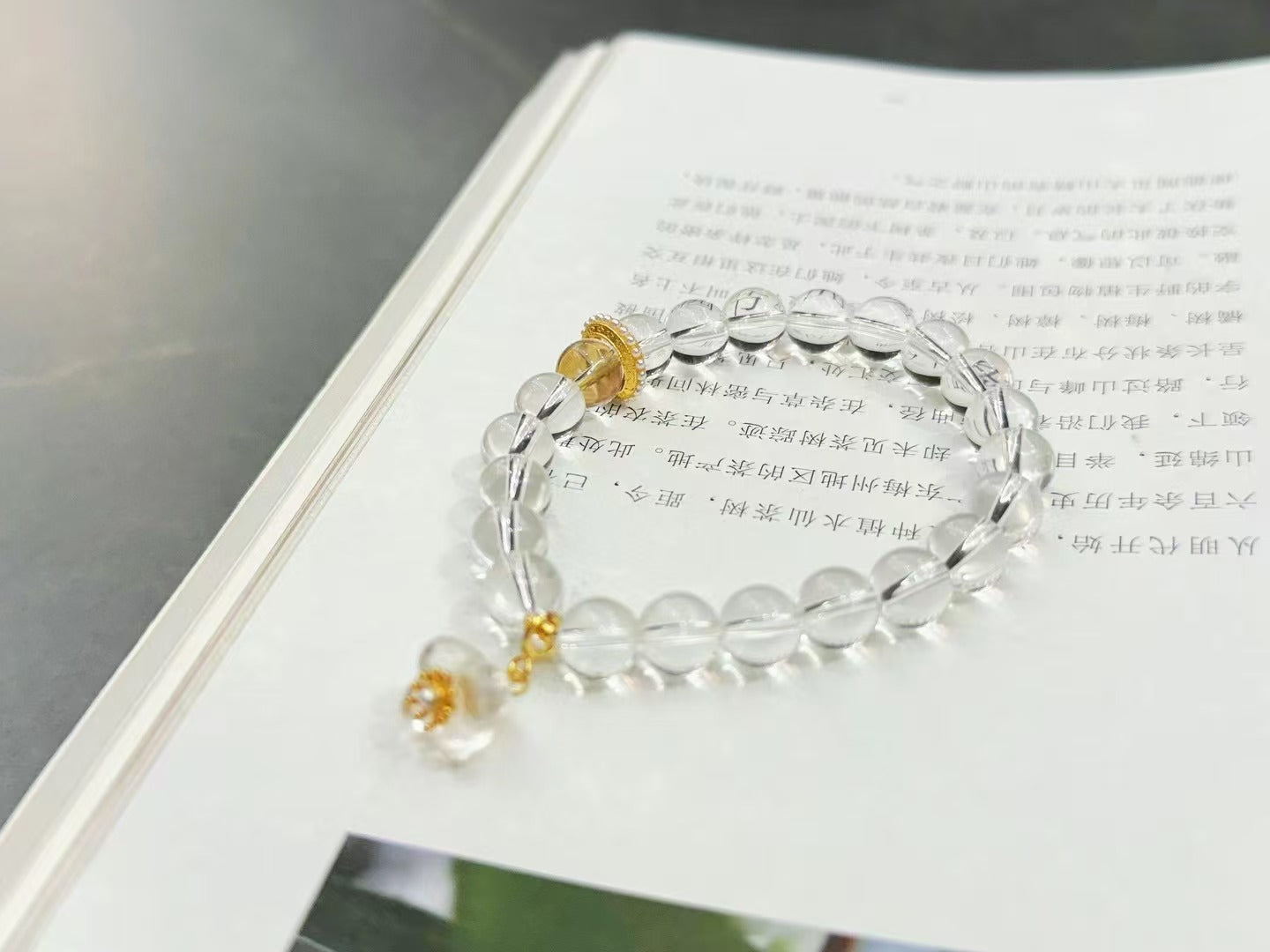 White crystal bracelet