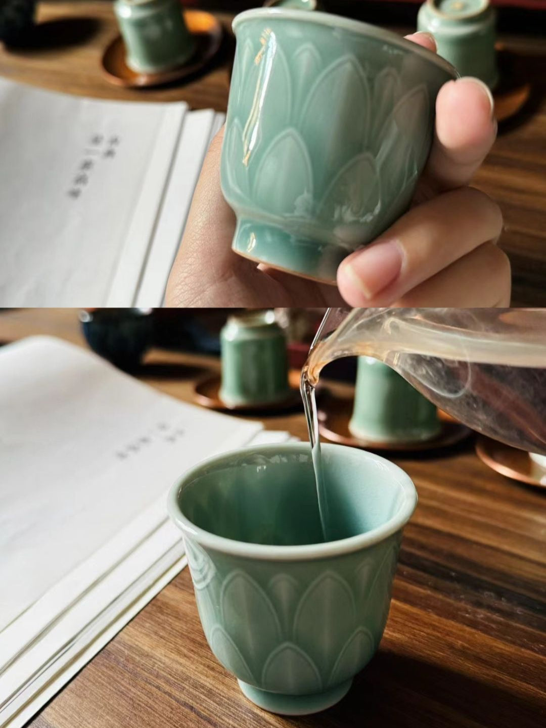 Heart like a lotus blooming host cup/piece